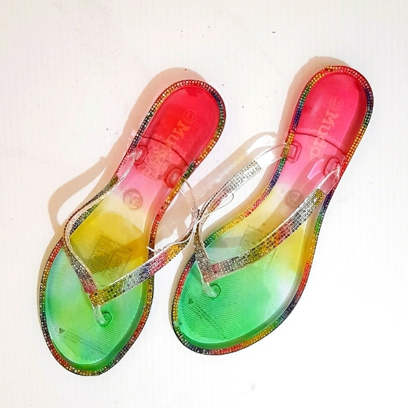 Mudd Shoes - ● Mudd | Rainbow Sandals (Flawed)
